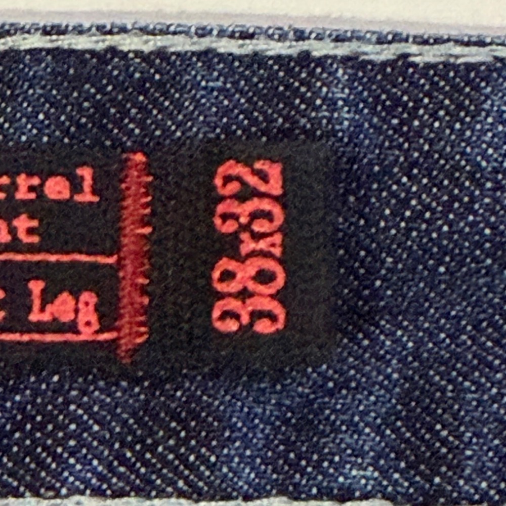 Rock & Roll Cowboy Double Barrel Relaxed Straight Jeans 38x32 Dark Wash M0S-8525 - Picture 4 of 12